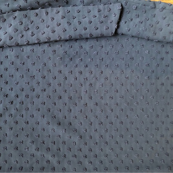 Zara black with a black dots puffed long sleeves. Size XS. Made in Morocco. - Picture 7 of 8